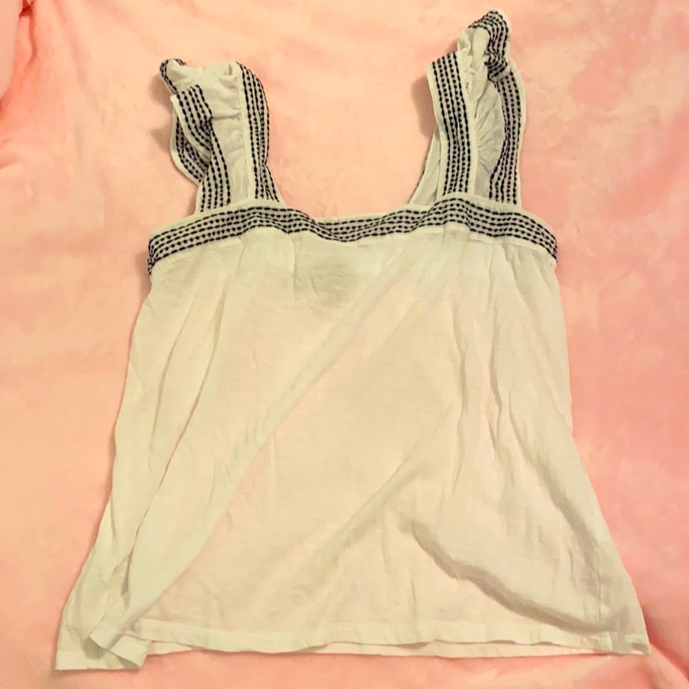 Loft white and black tank- S